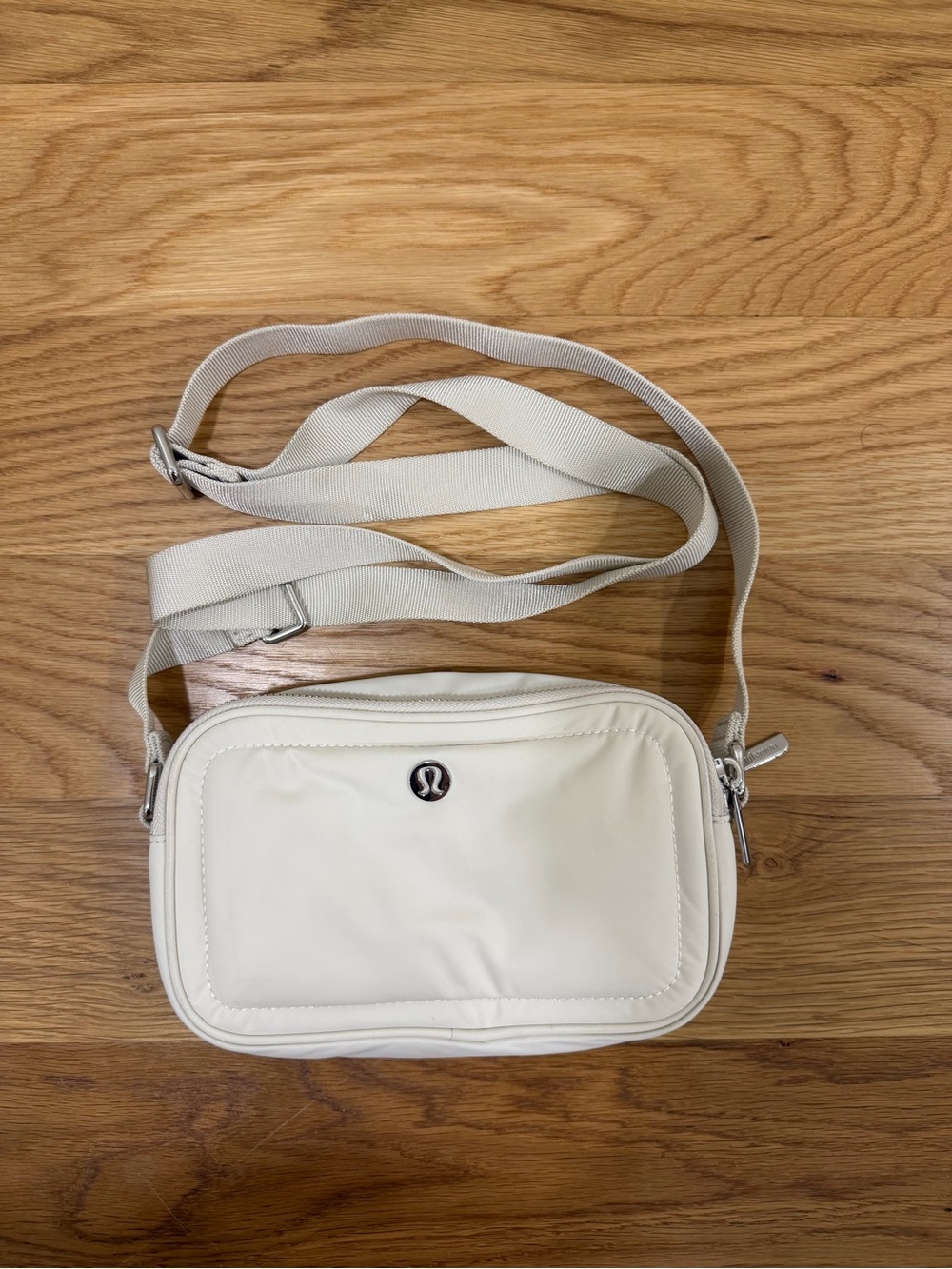 lululemon athletica Cream Compact Crossbody Belt Bag